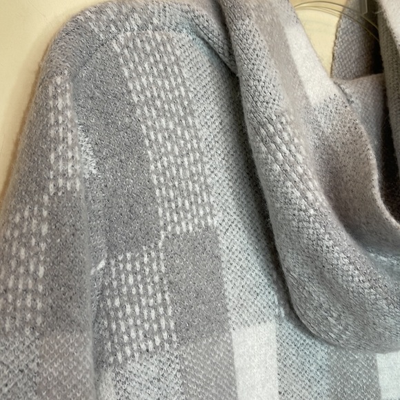 Soft Surroundings Plaid First Fall Hood Sweater Coat - Picture 9 of 13